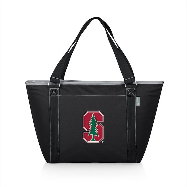 Picnic Time Family Of Brands NCAA Stanford Cardinal Topanga Tote Cooler Bag - Soft Cooler Bag - Picnic Cooler, Black 619-00-175-534-0 - main