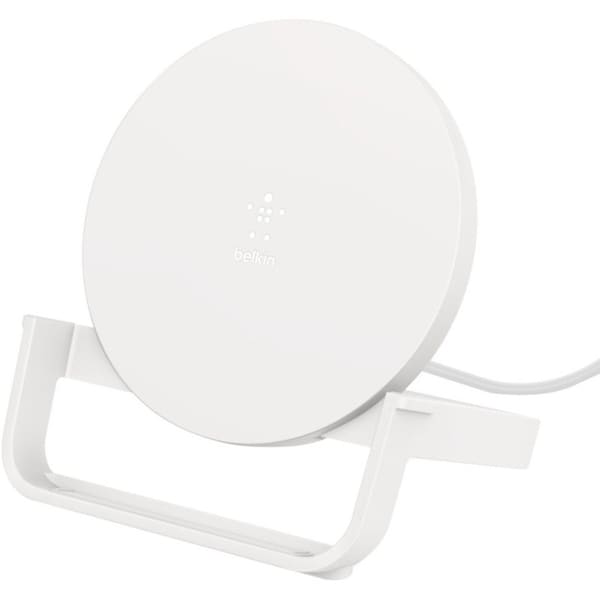 Belkin BoostCharge Wireless Charging Stand 10W - 5 V DC Input - Input connectors: USB WIB001TTWH - main