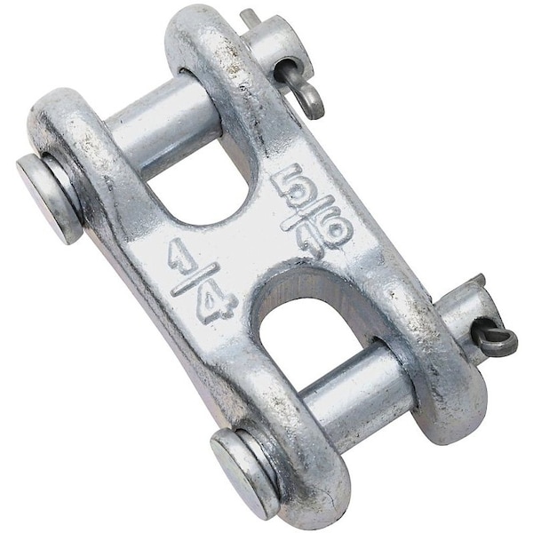 National Hardware 3248BC Series Clevis Link, 1/4 x 5/16 in Trade, 3900 lb Working Load, 43 Grade, Steel, Zinc N240-879 - main