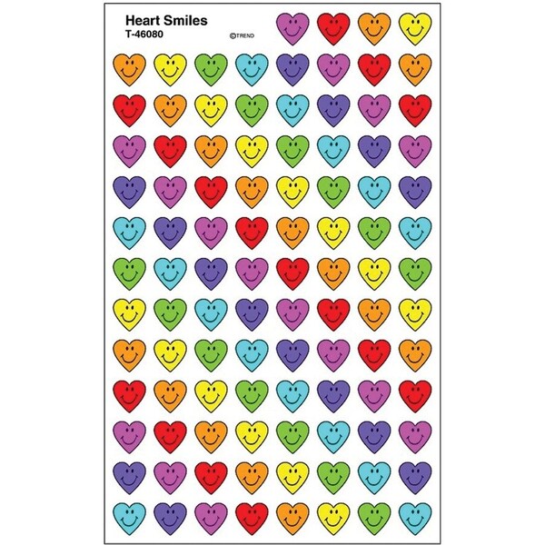 Trend Enterprises Heart Smiles superShapes Stickers, PK4800 T46080 - main