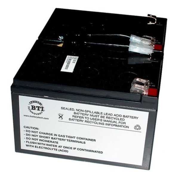Battery Technology BTI Replacement Battery RBC6 for APC - UPS Battery - Lead Acid - Compatible APC UPS SMT1000C RBC6-SLA6-BTI - main