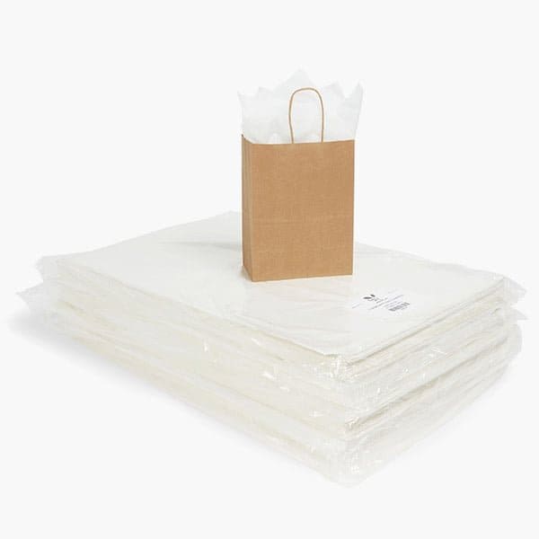 Nashville Wraps White Recycled Tissue Paper, 15x20" Carton of 5s, 4800PK WR15B - main