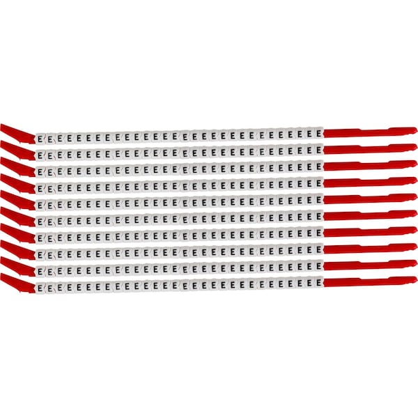Brady ClipSleeve Wire Markers Size 10 Nylon 16 AWG - 14 AWG, E Pack of 300 Each, 300PK SCN10-E - main