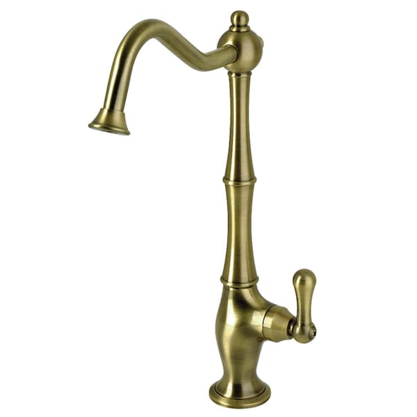 Kingston Brass Single-Handle Cold Water Filtration Faucet, Antique Brass KS1193AL - main
