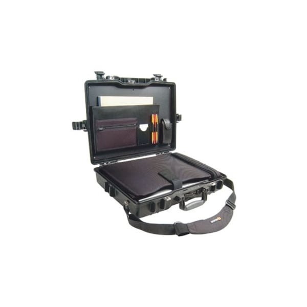 Pelican Black Protective Case, 21.6"L x 17-1/4"W x 4.87"D 1495CC#1 - main