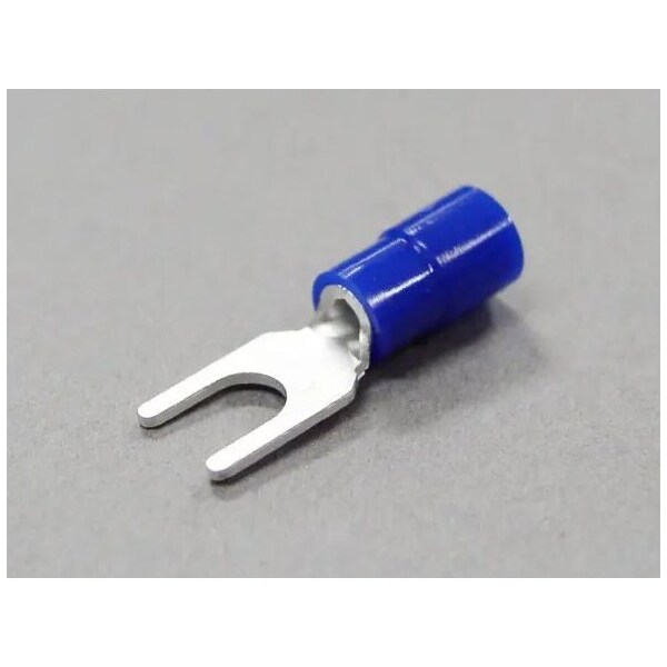 Nichifu Eco-Friendly Polycarbonate Insulated Spade Terminals, Stud 8, AWG 16-14 TMEX 2Y-4M-BLU - main