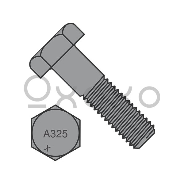 Oxoxo 7/8-9X3 Heavy Hex Structural Bolts A325-1 Plain, 50PK 282572 - main