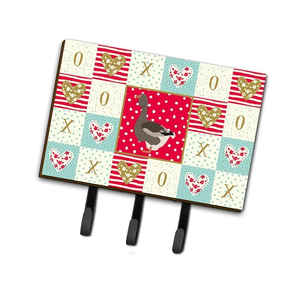 Carolines Treasures 6 x 2 x 9 in. Toulouse Goose Love Leash or Key Holder CK5324TH68 - main
