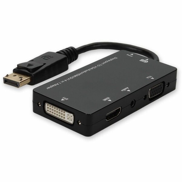 Add-On AddOn 5 pack of 20.00cm (8.00in) DisplayPort Male to VGA Female Black Active Adapter Cable DP2VGAA-5PK - main