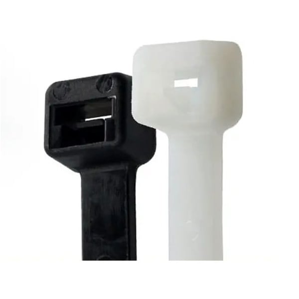 Nichifu Cable Ties, 7.87 in, 18 lb, UV Black 8160C - main