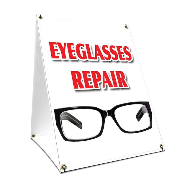 Signmission Eyeglass Repair, 36 Inch x 24 Inch A-frame Yard Sign, Plastic Sign SBC-2436-Eyeglass Repair - main