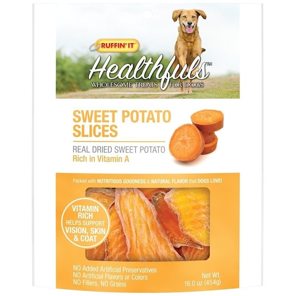 Ruffin'It Treat Sweet Potato Slice 16Oz 08310 - main