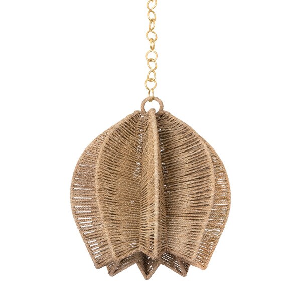 Troy Lighting Valatie 1 Light Pendant 16.5 In. Vintage Gold Leaf F3416-VGL - main