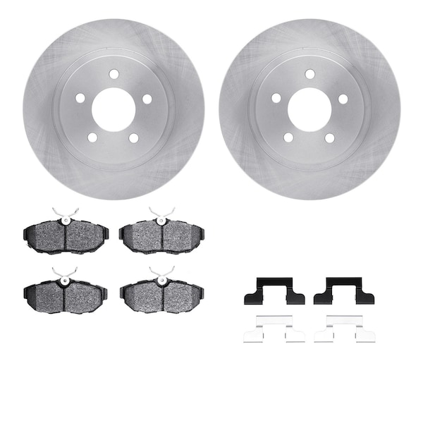 Dynamic Friction Co DFC Brake Rotor with 5000 Brake Pads and Hardware Kit 6512-99046 - main