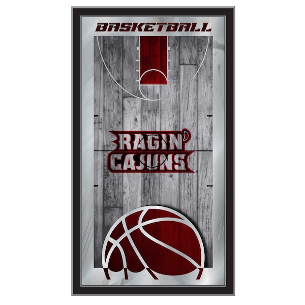 Holland Bar Stool Co Louisiana-Lafayette 15" x 26" Basketball Mirror MBsktLA-Laf - main