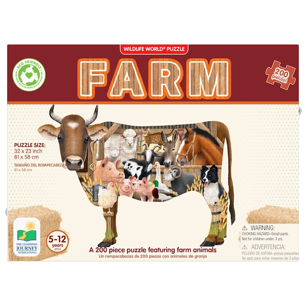 The Learning Journey International Wildlife World, Farm Puzzle, 200-Piece Set 225714 - main