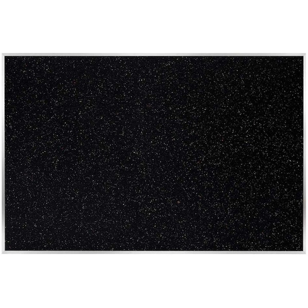 Ghent Rubber Bulletin Board 48-1/2"x144.5", Aluminum Frame ATR412-CF - main