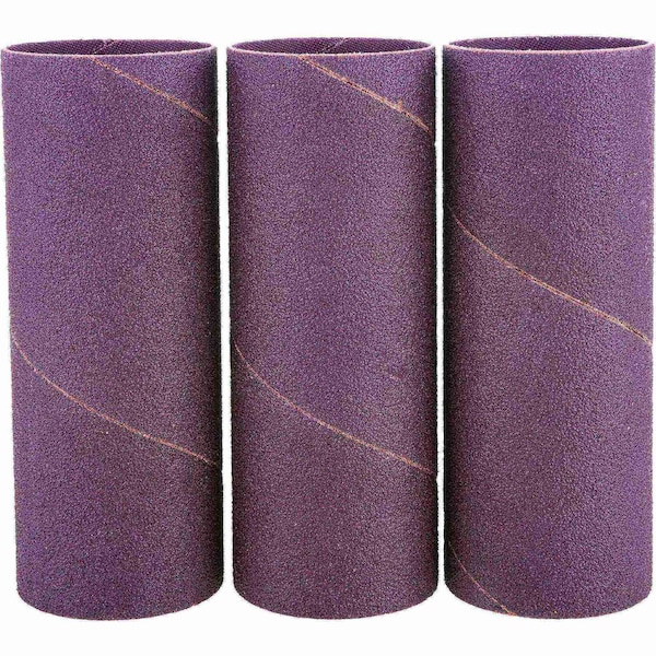 Grizzly 2" Dia. x 5-1/2" A/O Hard Sanding Sleeve, 80 Grit, 3PK H6675 - main