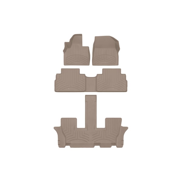 Weathertech Tan, Front and Rear and Rear FloorLiner HP 451532-1-2-3IM - main