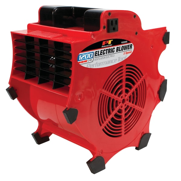 Performance Tool Electric Blower, 1200 CFM, 3-Speed, 4 Positions, Grounded Outlets W50068 - main