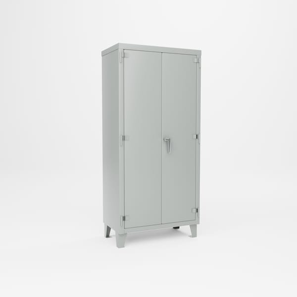 Pucel Super Heavy Duty Storage Cabinet, 36 in W x 78 in H x 20 in D, Gray SXHDSC-3672-20-4 - main