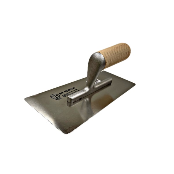 Pavan Stainless Steel Finishing Trowel with a Rounded Edge - 803/I - 200 x 80 803/I-200x80 - main