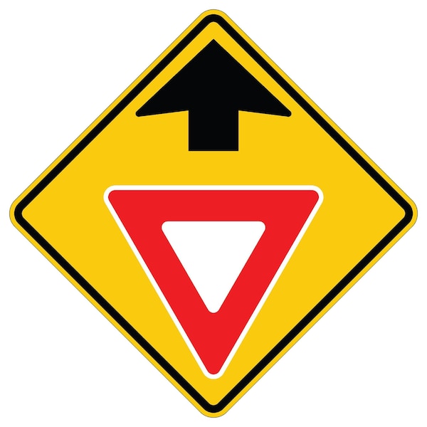 Sign Solutions Usa Traffic Sign, 36 in Width, Aluminum Sign, Diamond DUS06DFO3636W3-2 - main
