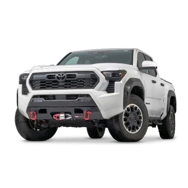 Warn Winch Mount For Zeon/ VR EVO Winches, Fixed Mount, Powder Coated, Black, Steel 112346 - main