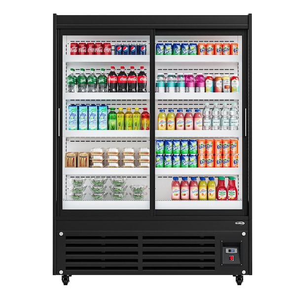 Koolmore 24 Cu. Ft. Commercial Beverage Merchandiser With Sliding Glass Doors KM-CDA-SL24C - main