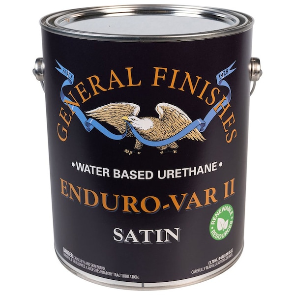 General Finishes 1 Gal B089-GA Clear Enduro-Var II Water-Based Urethane Topcoat, Satin B089-QT - main