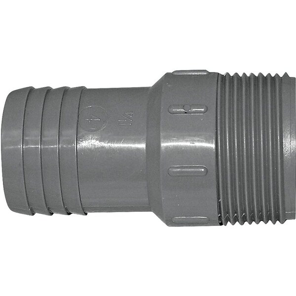 Boshart Industries Adapt Pp 1-1/4in M Poly Gry UPPA-12 - main