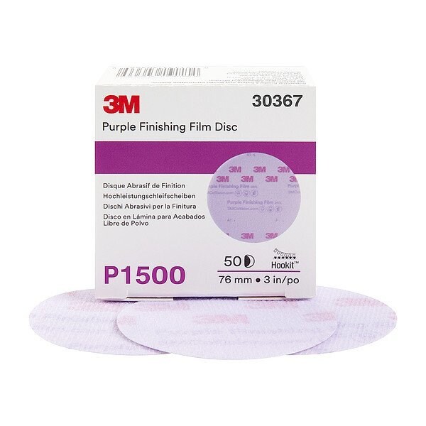3M Finishing Film Abrasive Disc, Aluminum Oxide, P1500 Grit, Coated Type, 260L 7100123055 - main