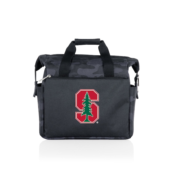 Picnic Time Family Of Brands NCAA Stanford Cardinal On The Go Lunch Bag Cooler - Soft Cooler Lunch Box, Black Camo 510-00-182-534-0 - main