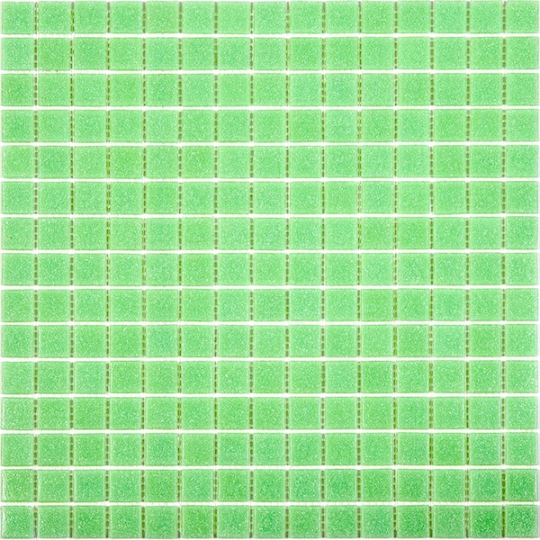 Apollo Tile Dune 12 in. x 12 in. Glossy Mint Green Glass Mosaic Wall and Floor Tile 20 sq. ft./case, 20PK APLSA88GN405A - main