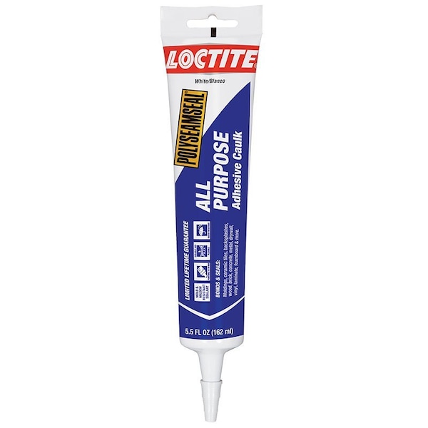 Dap 5.5 Oz Loctite 2139006 White Polyseamseal All Purpose Adhesive Adhesive Caulk 18806 - main