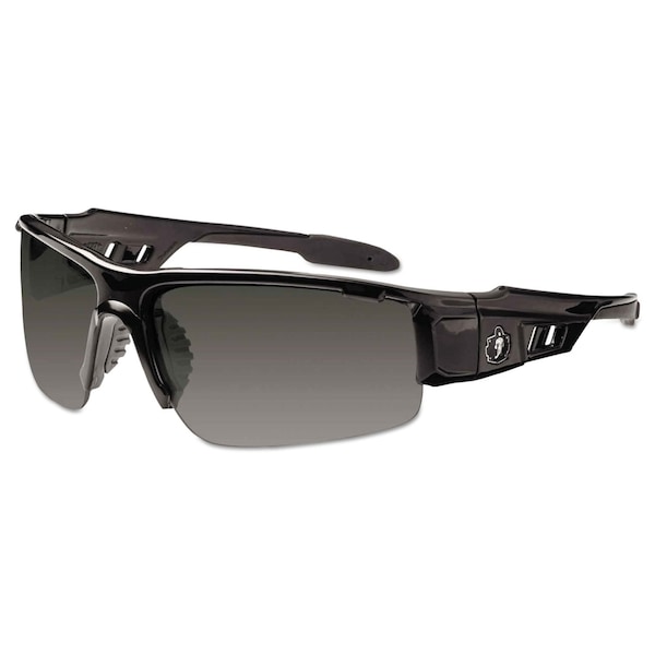 Ergodyne Dagr, Safety Glasses, Smoke Lens, Black Frame, Wraparound 52030 - main