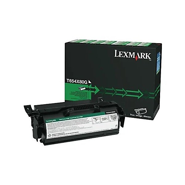 Lexmark T650, T652, X651, X652, X654, X656, X658 Remanufactured Extra High Yield Toner Cartridge T654X80G - main