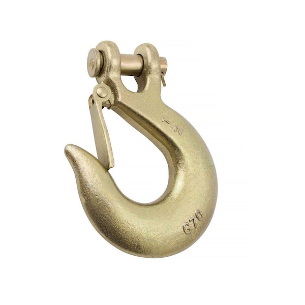 Mytee Products G70 1/2 in Clevis Slip Hook w/ Latch Grade 70 Transport, 10PK GH12-Lx10 - main