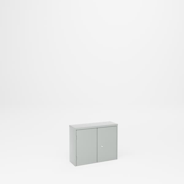 Pucel Wall Mount & Table Top Cabinet, 4 Levels, 26.5 in W x 9 in D x 21 in H, Black WBC-2621-4 - main