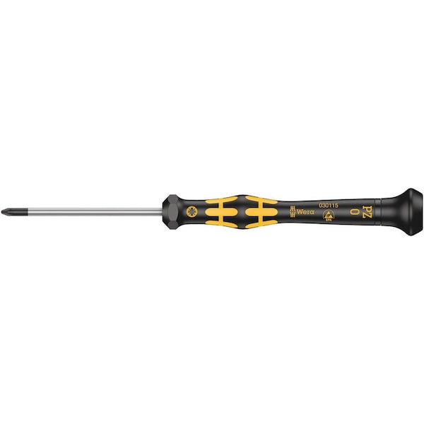 Wera 1555 PZ ESD Kraftform Micro screwdriver for Pozidriv screws, PZ 1 x 80 mm 5030116001 - main