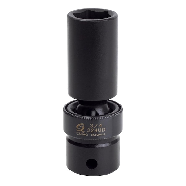 Sunex 1/2 in Drive 3/4 in Deep Universal Impact Socket 224UD - main