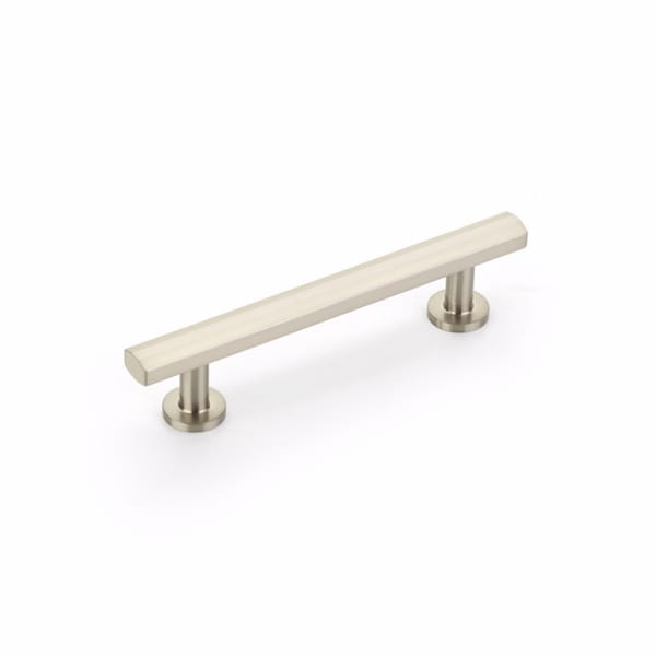 Schaub 4in Center to Center Heathrow Cabinet Pull Brushed Nickel Finish 553-BN - main