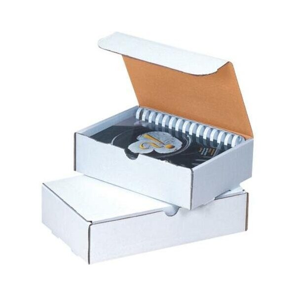 Box Packaging Corrugated Literature Mailers, 9L x 9W x 3H, White, PK50 M993 - main