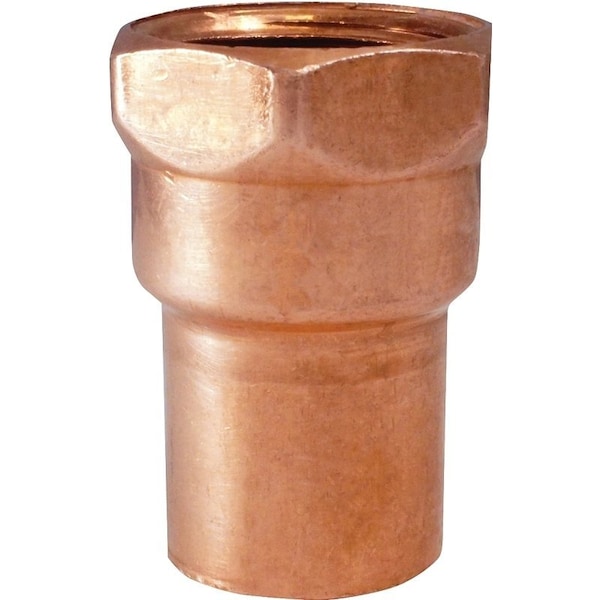 Epc Elkhart Products 103 Series Pipe Adapter, 3/8 in, Sweat x FNPT, Copper 30120 - main