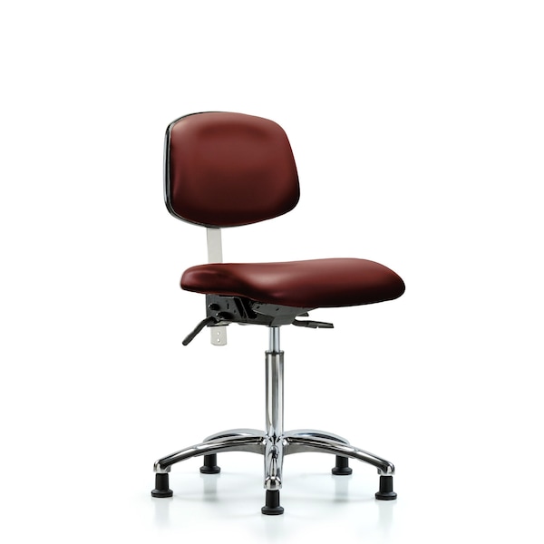 Blue Ridge Ergonomics Vinyl Clean Room Chair BR-NCR-VMBCH-CR-T1-A0-NF-RG-8815 - main
