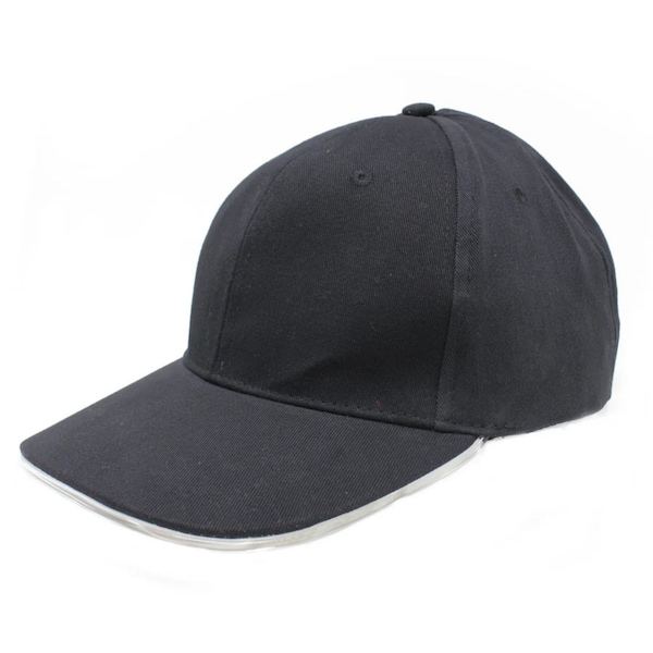 Elegani Night Runner LED Glow Hat - White Light Up Baseball Cap with Adjustable Fit & 3 Light Modes PH-10195-WH - main