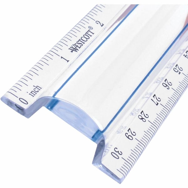 Acme United 12 Clear Magnifying Ruler, No Color ACM15571 - main