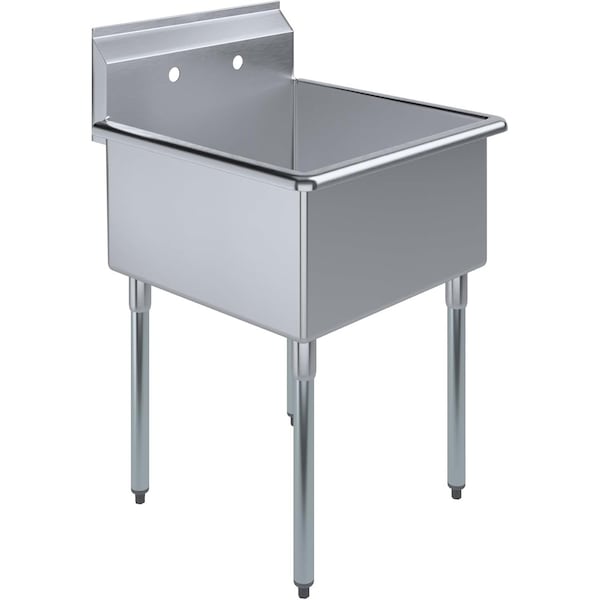Amgood 27 in. x 27 1/2 in. Stainless Steel Utility Sink. 24 in. x 24 in. x 13 in. Bowl SINK S1C-UT-242413-NF-Z - main