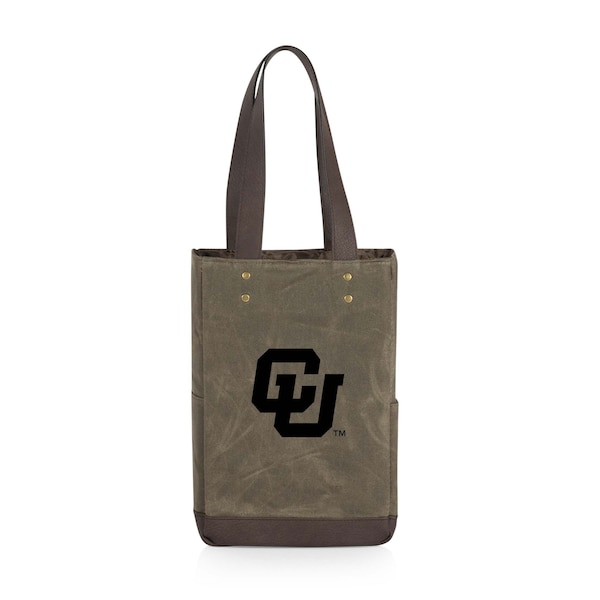 Picnic Time Family Of Brands NCAA Colorado Buffaloes 2 Bottle Insulated Wine Bag 536-02-140-124-0 - main