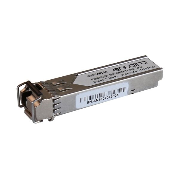 Antaira 1.25G Gigabit SFP Transceiver WDM-B, MM/LC/550M/TX:1550nm RX:1310nm, -40-85C SFP-WB-M-T - main